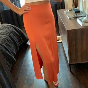 Orange slits skirt &Other Stories